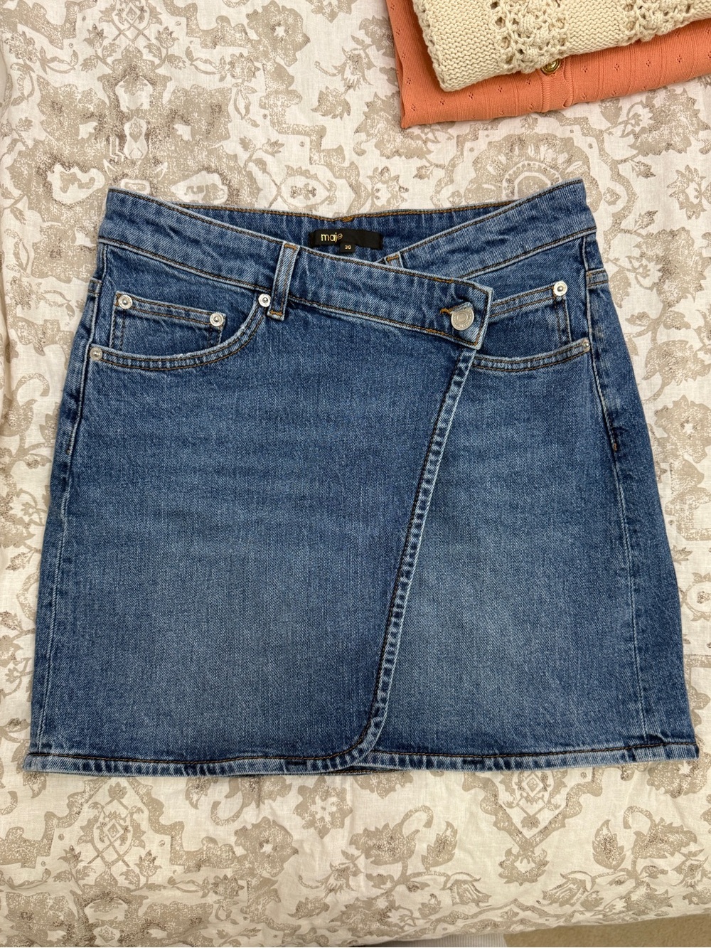 Maje Denim Skirt